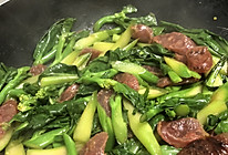 腊肠炒芥蓝的做法