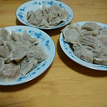 白菜青椒肉馅饺子