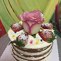 玫瑰鲜花巧克力淡奶油蛋糕的做法图解9