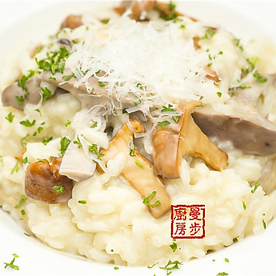 【曼步厨房】野生菌菇意大利烩饭