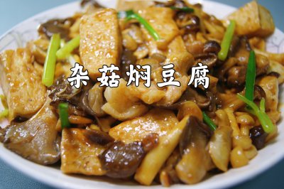 杂菇焖豆腐