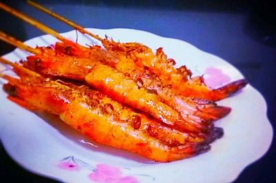 香辣酱烤虾串《烤箱版》