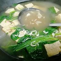 #夏日消暑，非它莫属#豆腐粉丝菠菜汤的做法图解8