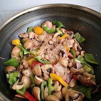 #减一点更好#蚝油鸡肉炒蘑菇的做法图解10