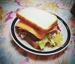 自制三明治减肥餐的做法
