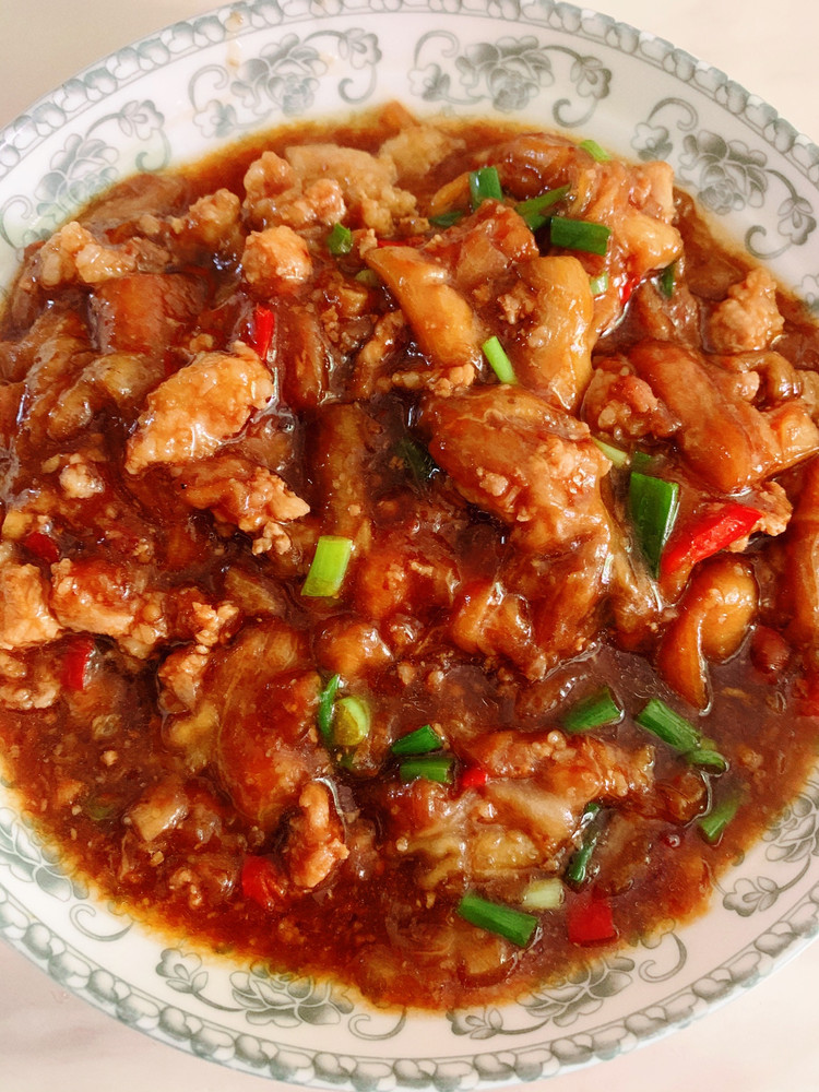 鱼香肉沫茄子的做法