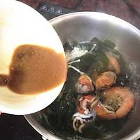 美味海鲜味噌汤的做法图解7