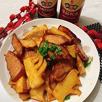 蚝油腊肉炒冬笋，鲜味熏味不冲突的做法图解13