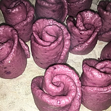 紫薯玫瑰花小馒头