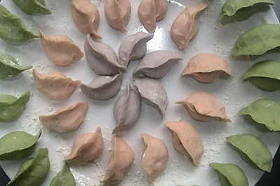 冬至蔬菜汁水饺