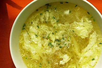 土豆丝榨菜丝蛋汤
