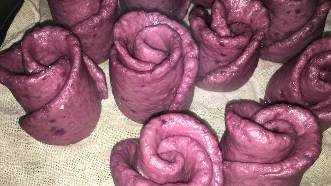 紫薯玫瑰花小馒头的做法