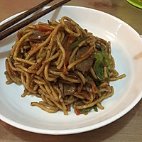 黑椒牛肉炒面的做法图解7