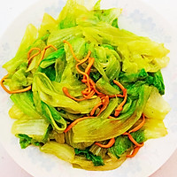 素炒球形生菜的做法图解6