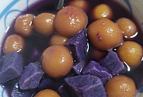 南瓜圆子紫薯甜汤的做法