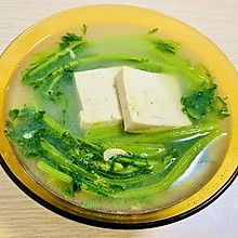 素菜也美味——茼蒿炖豆腐