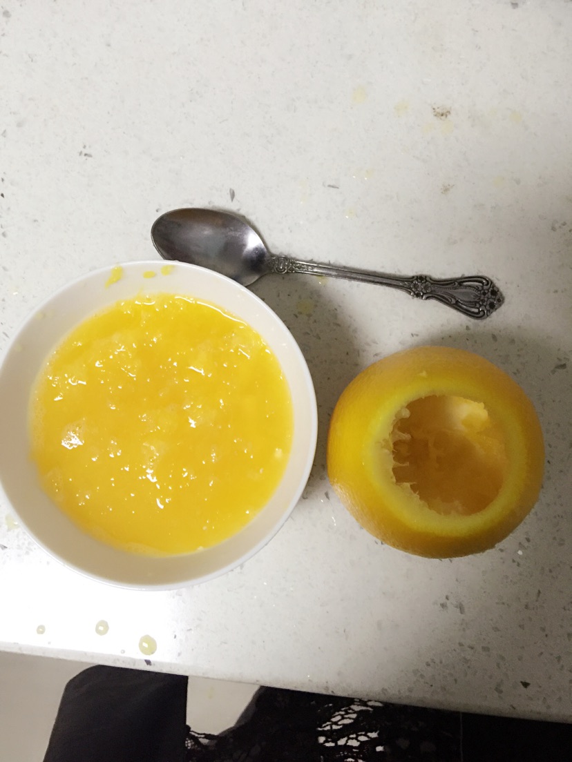 橙子蒸蛋的做法图解2
