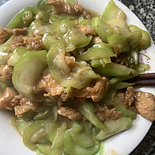 丝瓜滑肉片