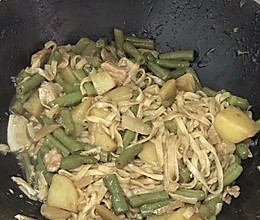 豆角焖面的做法