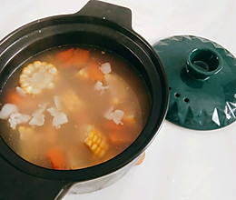 玉米山药肉片汤的做法