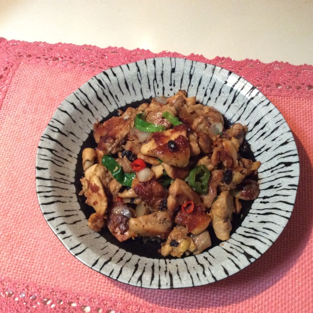 利仁电饼档试用之原粒豆豉爆鸡球