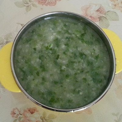 小白菜牛肉粥——宝宝食谱