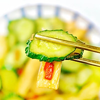 #餐桌上的春日限定#腐竹炒黄瓜开胃又低脂。的做法图解10