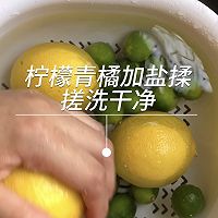 #我的夏日味道vlog#青桔柠檬水的做法图解1