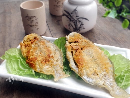 白粥的最佳搭档----香煎鱼(南鲳)