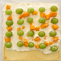 #爱好组-低筋#缤纷水果奶油蛋糕卷的做法图解17