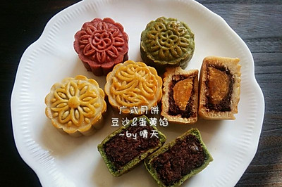 广式月饼~豆沙蛋黄馅