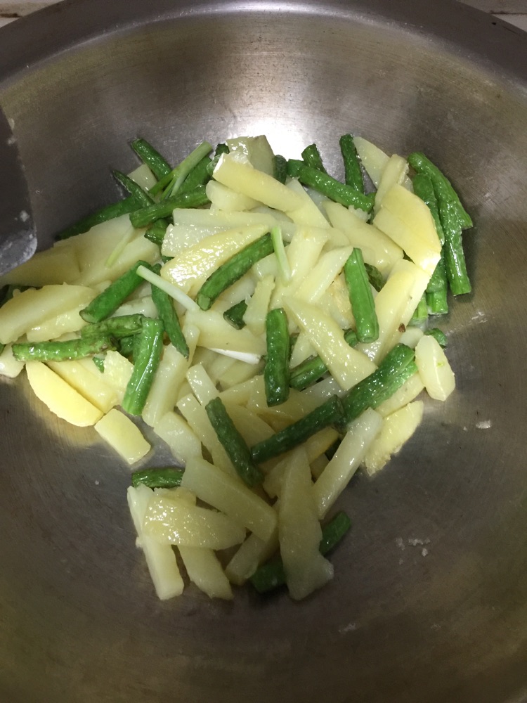 双烩-土豆烧四季豆的做法图解5