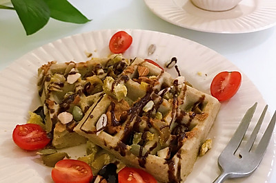 香蕉燕麦华夫饼｜微波炉版
