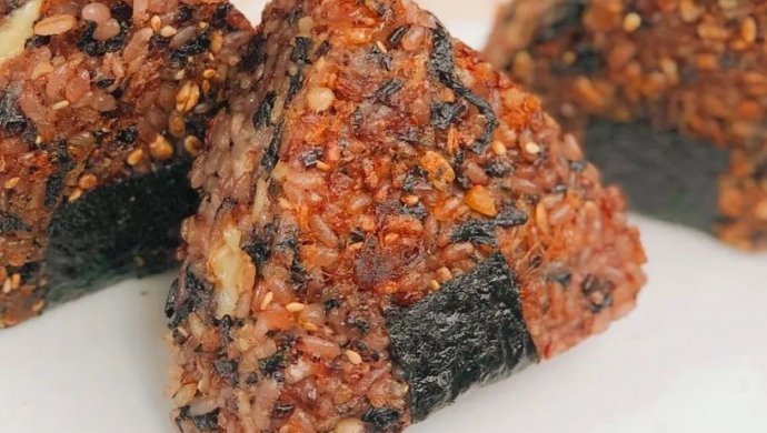 肉松芝士海苔饭团