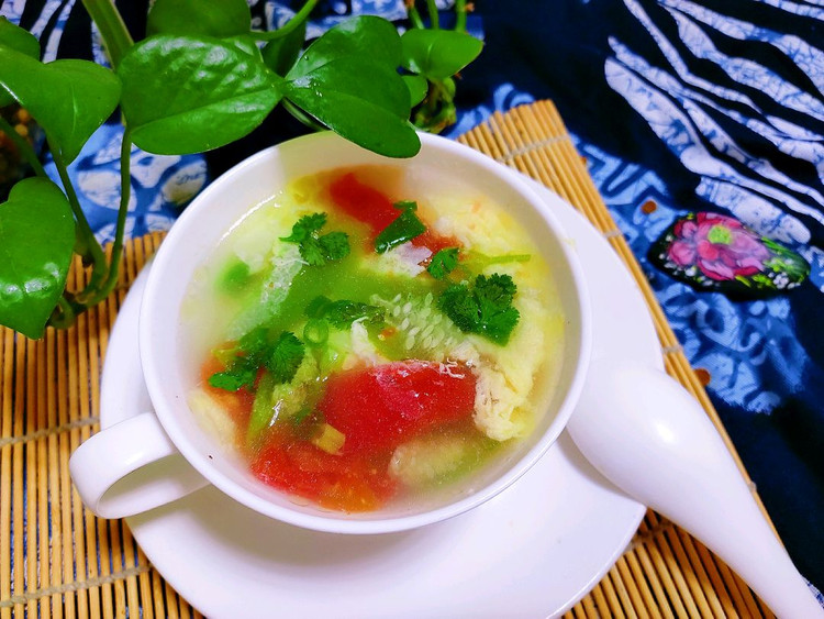 丝瓜西红柿蛋汤的做法