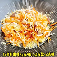#养生打卡# 胡萝卜焖包菜的做法图解4