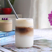 #夏日消暑，非它莫属#椰奶盖冰拿铁咖啡的做法图解7