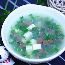 鸭血豆腐汤  宝宝辅食食谱