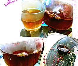 玫瑰红糖茶的做法