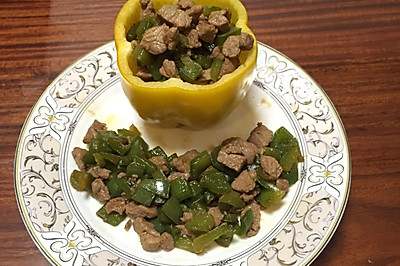 青椒炒肉丁