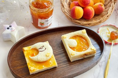 创意果酱面包片