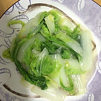 爆奶白菜的做法图解3