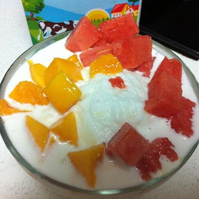 水果牛奶沙冰