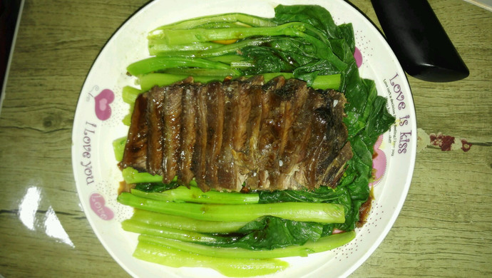 菜心与肉