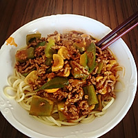 肉末青椒意大利面的做法图解5