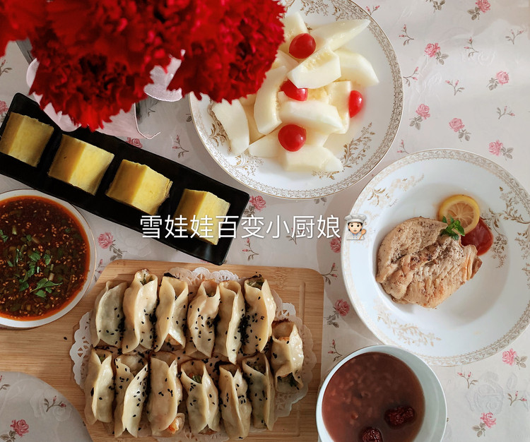 用包饺子剩下的那丢丢馅做道美食～【大虾锅贴】的做法