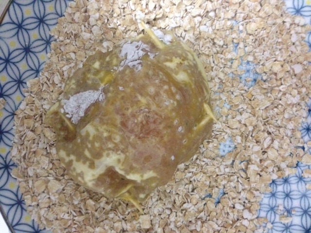 燕麦片爆浆鸡排的做法图解8