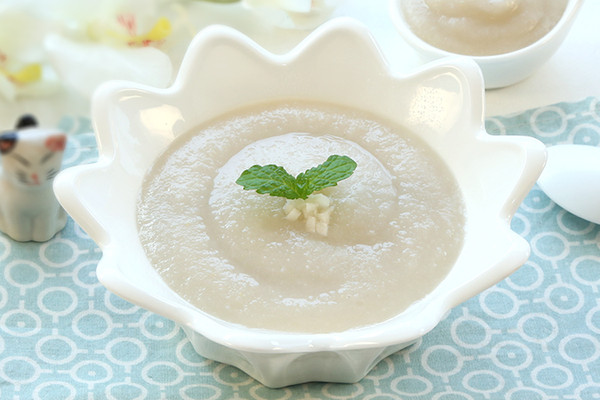 雪梨莲藕糊 宝宝辅食微课堂