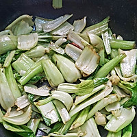 清炒上海青的做法图解4