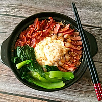 一人食～腊味煲仔饭的做法图解10